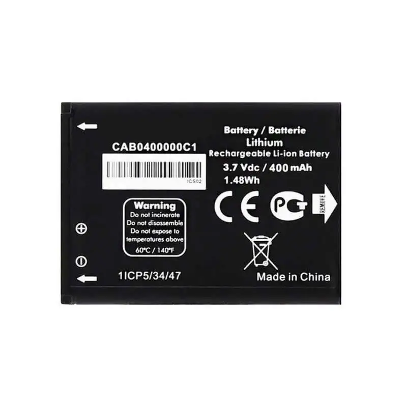 Battery for Alcatel ot-1035d/ot-1016d/ot-1052d (cab0400000c1/cab0400011c1) 400 mAh | Мобильные телефоны и аксессуары