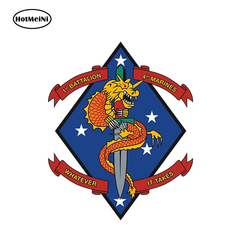 USMC 3rd Battalion 1st Marines Insignia Military Graphics Decal Sticker Car