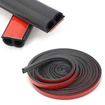 

Car 4/5/10/16Meter B Type Car Rubber Seal Sound Insulation Weatherstrip Edge Noise Insulation Car Door Sealing Strip Accessories