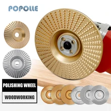 Roue de polissage pour le travail du bois, outil rotatif, roue de meulage d'angle, Arc plat, travail du bois, gravure et polissage