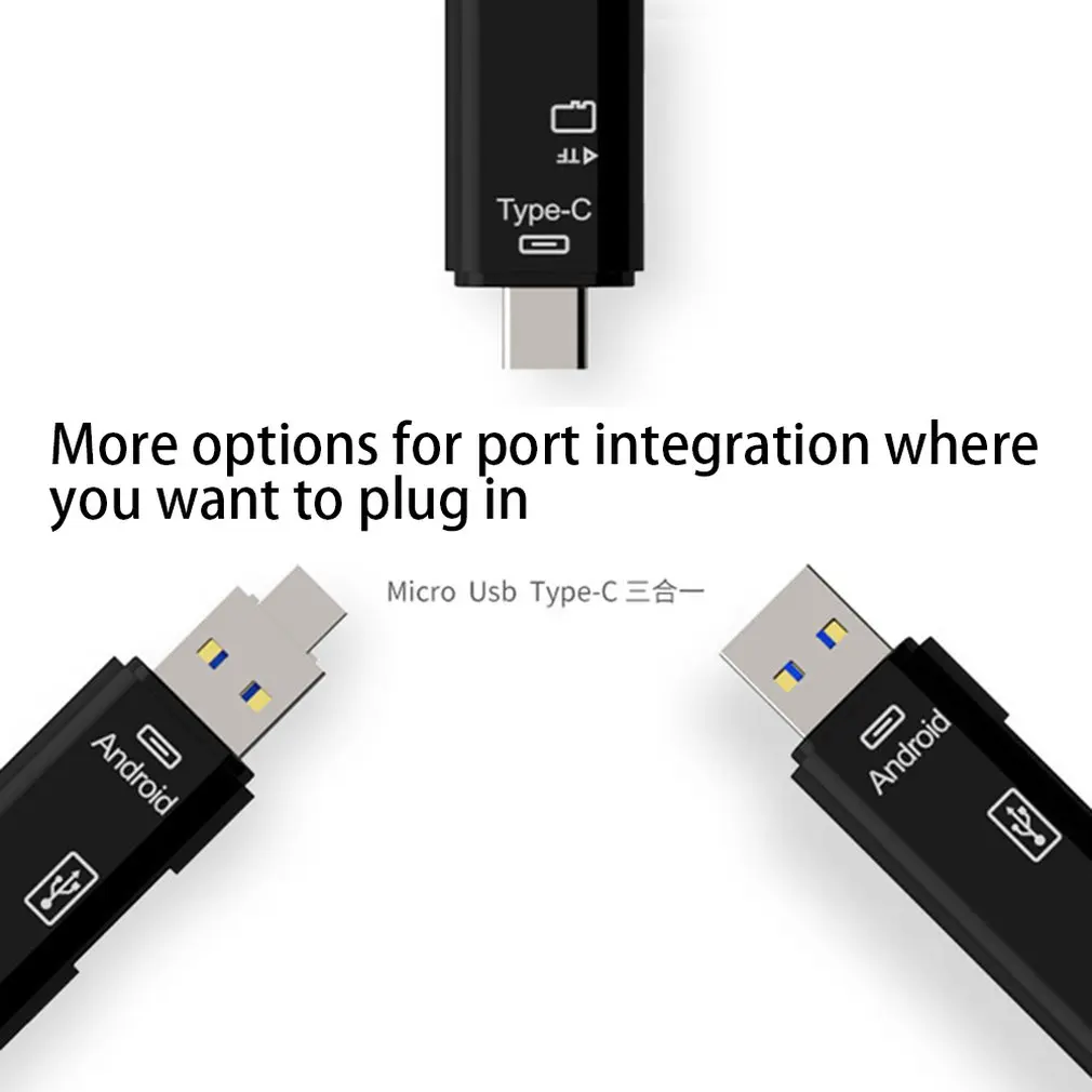 3.1Type-C 5-In-1 Mobile Phone Card Reader Dual-Use Card Reader Otg Multi-Function Card Reader Tf Card Reader