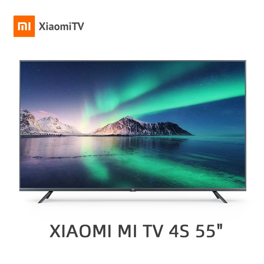 Телевизор Xiaomi Mi TV Android Smart 4S 55 дюймов полный экран 4K HDR 2 Гб + 8 Dolby DVB T2 глобальная