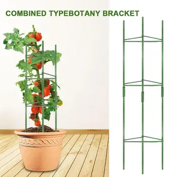 

1 Set Climbing Vine Rack Plant Potted Support Frame Plastic Coated Steel Flower Vegetables Decorative Trellis Bracket