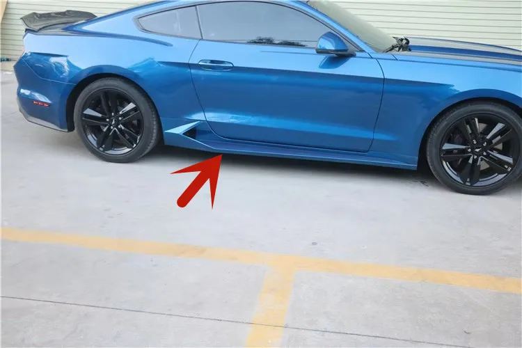 Боковая юбка модифицированный полипропиленовый материал для Ford Mustang 2015 2016 2017 2018