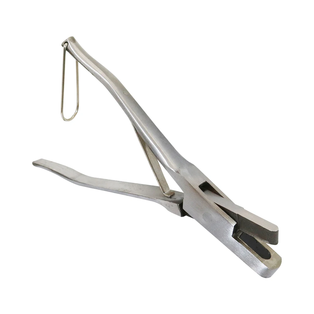 Animal Ear Pliers V-shaped U-shaped Pig Ear Punch Stainless Steel Clamp Piglets Identification Piercing Marking