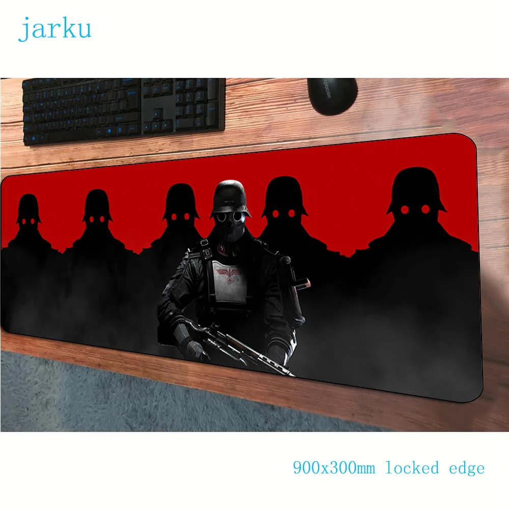 Wolfenstein коврик для мыши 900x300x2 мм игровой крутой новый геймер Коврик колодки HD