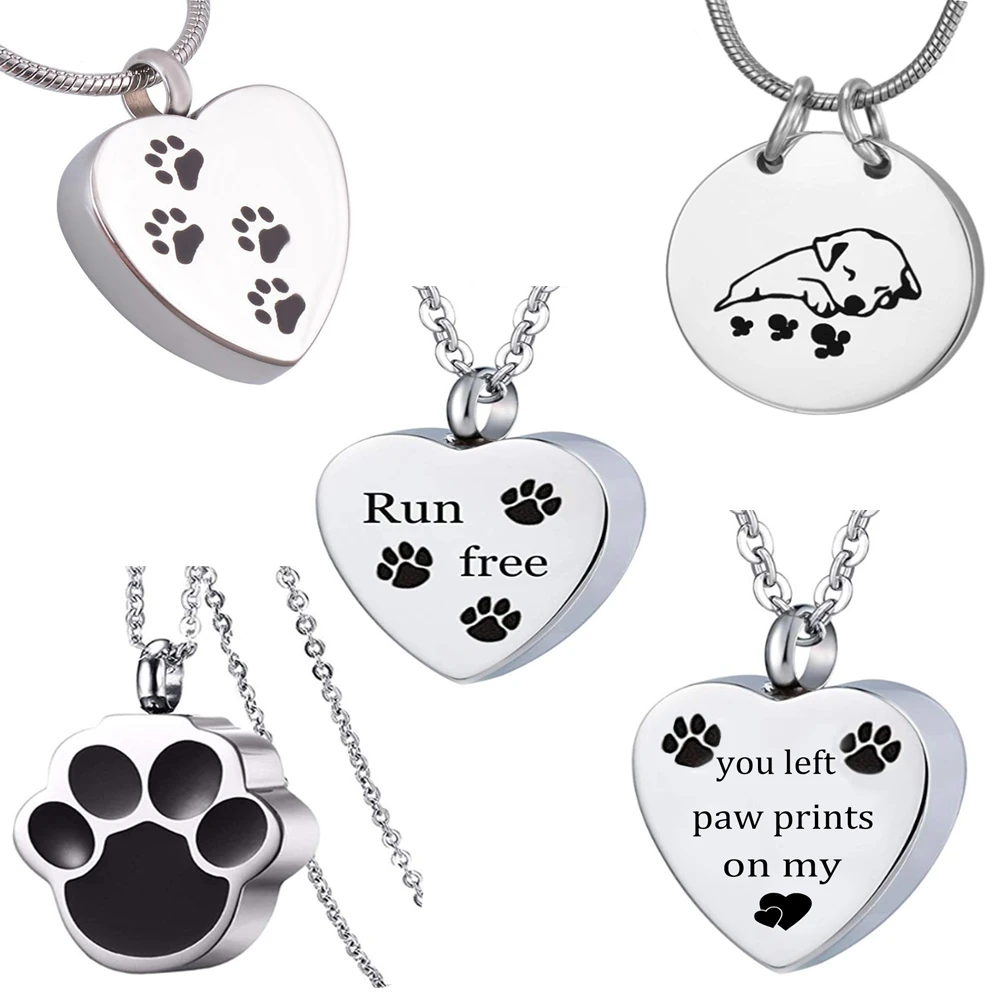 Paw print urn necklace Clearance