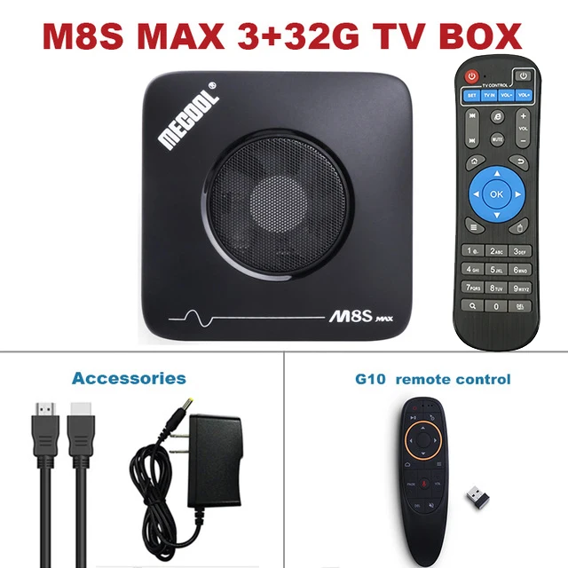 Mecool 3 ГБ 32 ГБ Android ТВ приставка Смарт ТВ приставка Amlogic S912 2,4G 5G Wifi Bluetooth вентилятор ТВ приставка 4K потоковая M8S Max медиаплеер - Цвет: M8S MAX G10