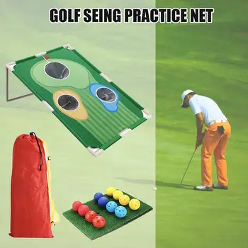 

Tsang Golfing Chipping Net Game Set, Foldable Golf Practice Net Sports for Outdoor Indoor Backyard Golf Putt Target Net