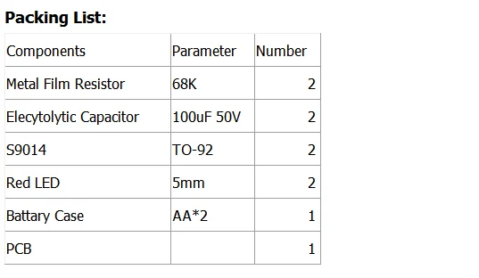 Kit Saldatura LED DONGKER - Set Fai Da Te Con 81 LED Per Principianti E Hobby Elettronici