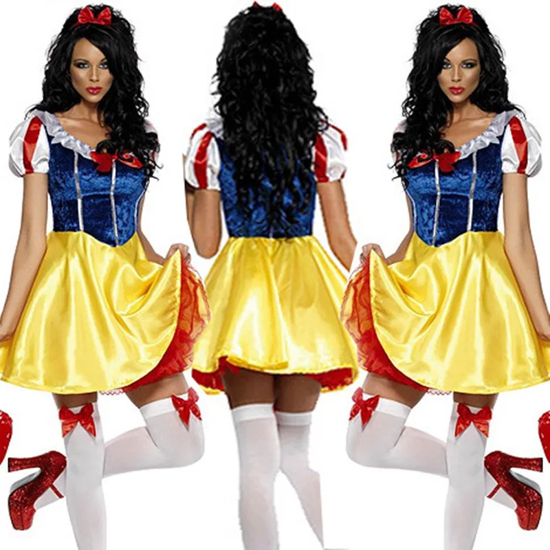 

Halloween Cosplay Clothing Snow White Princess Dress Costume Adult Makeup Ball Christmas Clothes DS Ceremony Clothing
