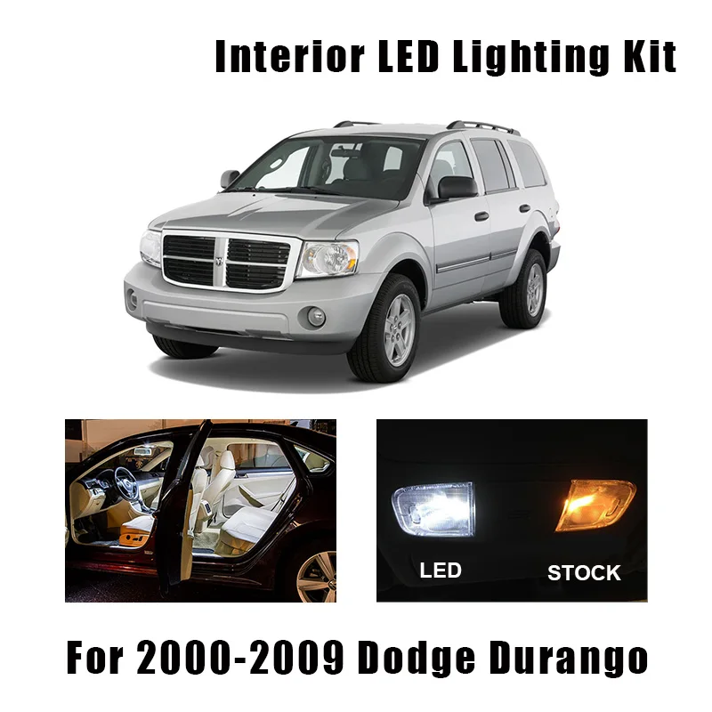 9 шт. светодиодные лампы для чтения Dodge Durango 2000-2005 2006 2007 2008 2009 | Автомобили и