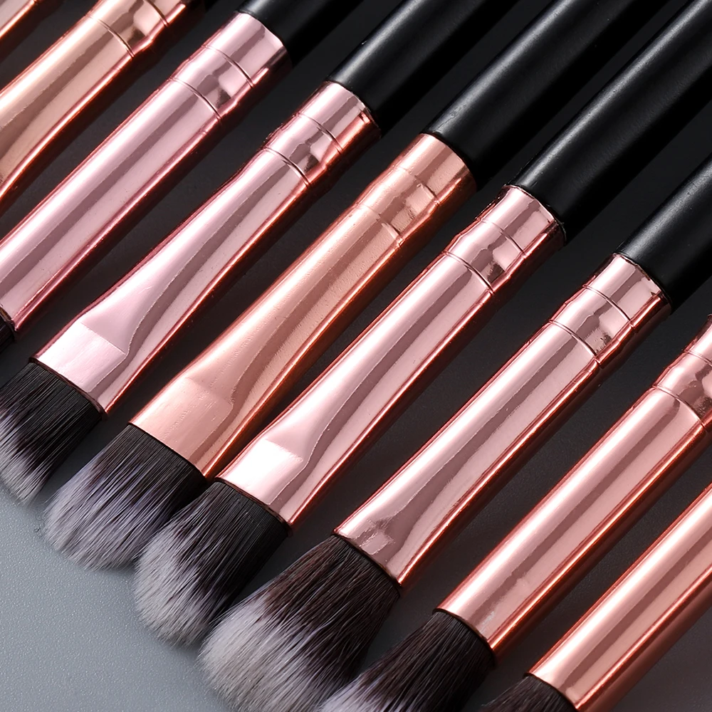 Pincéis de Maquiagem Fundação em pó Sombra de Olho Kabuki Conjunto Pequena Sobrancelha Mistura Corretivo Kit Escova Cosmética Profissional Fld 5 Pçs 17 Beleza e saúde