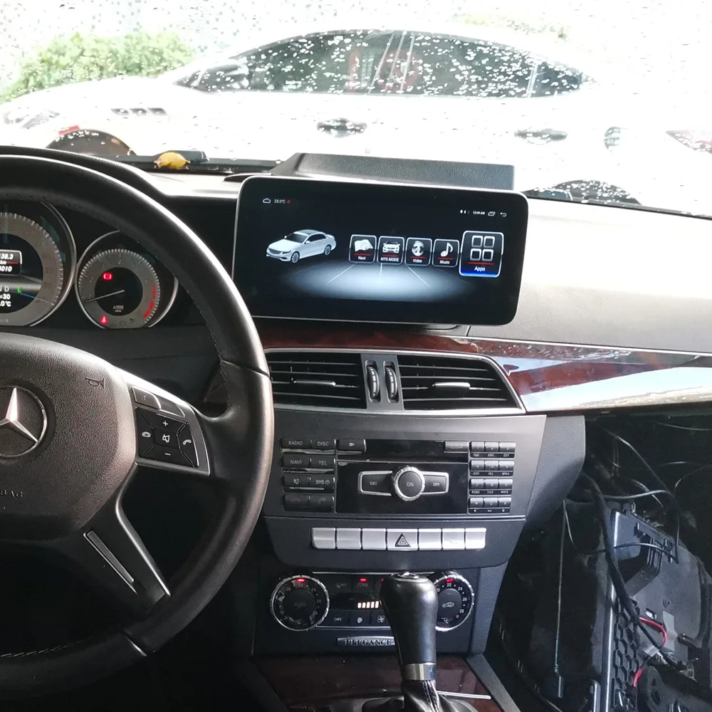4G Ram Android 10 25 &quotдисплей с GPS навигацией Bluetooth радио Функция для Mercedes Benz C W204 2011 2014