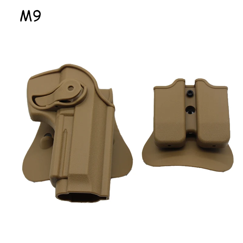 Тактический страйкбольный пистолет кобура для Glock 17 19 Colt 1911 Beretta M9 кобура для пистолета чехол с зажимом боевые охотничьи принадлежности