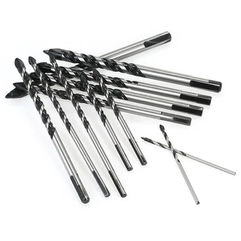 

10pcs/set Multi-purpose Ceramic Tile Triangular Drill Bits Glass Drilling Tool for Glass Wood Tiles Marble Ceramic Wall