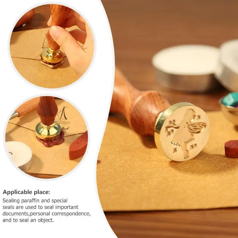 Ретро Сделай Сам уплотнительный воск штамп набор Подарочная коробка ручная книга Свадебный конверт поставка Металл горячий уплотнение воск прозрачные штампы Набор восковых уплотнений