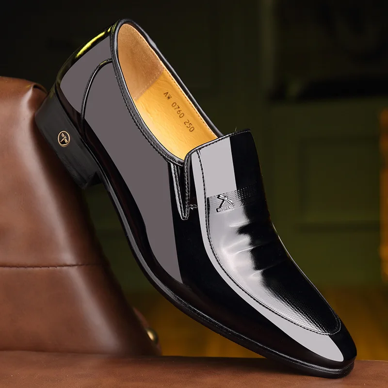 

Reehemes Leather Shoes Men Spring And Summer Men's Nappa Korean-style Brown MEN'S SHOES England