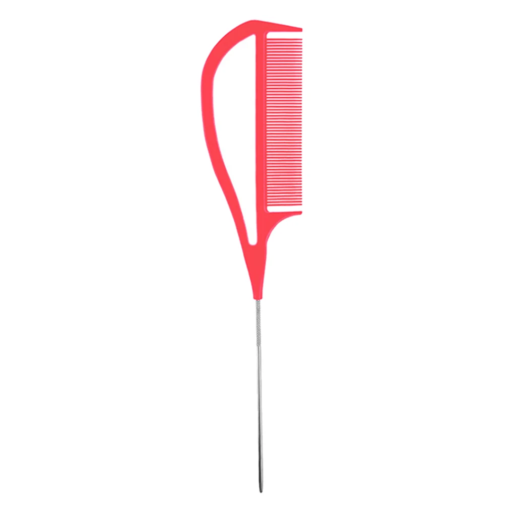 Hairdressers Barbers Metal Pin Tail Comb Rat Tail Comb For Styling 7 Colours Heat Resistant Fine Cutting Highlight Foiling Combs Hairdressers Barbers Metal Pin Tail Comb Rat Tail Comb For Styling 7 Colours Heat Resistant Fine Cutting Highlight Foiling Combs