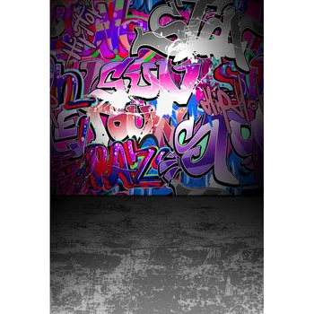 

Popular Music doodle photo background vinyl graffiti-art photography Backdrops for Photo studio Backdrop kits fotografia F-3057