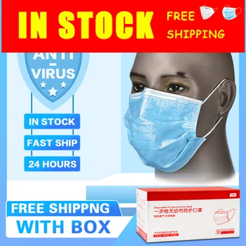 

High Quality 3 Layers Disposable Masks Earloop Face Mouth Masks Germ Protection Pm2.5 Non Woven Kf94