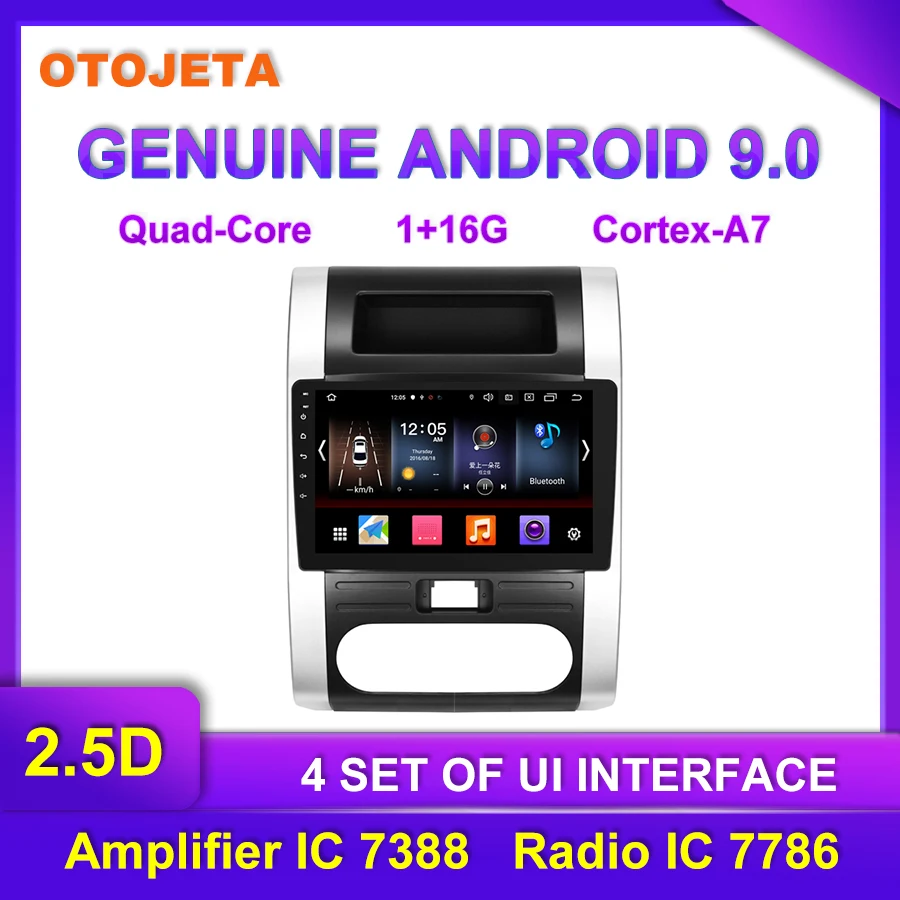 

OTOJETA Android 9.0 Player Car Multimedia Radio For 2008 2012 Nissan XTRAIL GPS Bluetooth Navigation 2.5D screen tape recorder