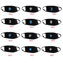 Взрослая унисекс печатная хлопковая маска против пыли рот маска половина маски Велоспорт на открытом воздухе