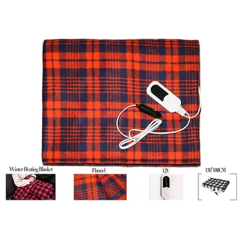 

12V Electric Blanket Thicker Heater Double Body Warmer 145x95cm Heated Blanket Thermostat Electric Heating Blanket For Car Truck
