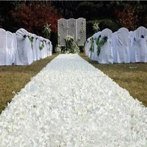 

1.4m Width Romantic White 3D Rose Petal Carpet Aisle Runner For Wedding Backdrop Centerpieces Favors Party Decoration Supplies