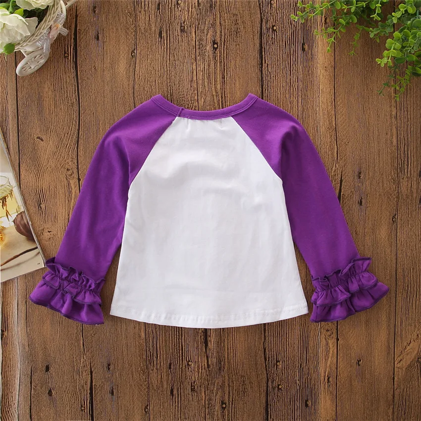 Детский костюм для девушки для Хеллоуина, топы для детей, Детская футболка с длинными рукавами, Осенние вечерние костюмы