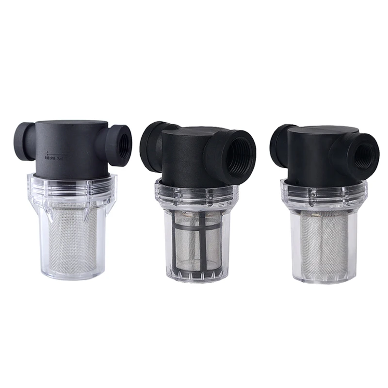 1/2 3/4 1 Garden Filter Plastic Transparent Irrigation System Impurity Filter Aquaculture