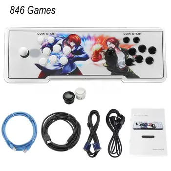 

846 In 1 Home TV Multiplayer Arcade Game Console Kit Set Double Joystick Children Game Console With Pause Function