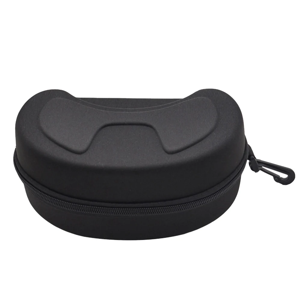 Snow Skiing Goggles with Black Hard Carrying Zip Case for Skiing Glasses Protector Pouch