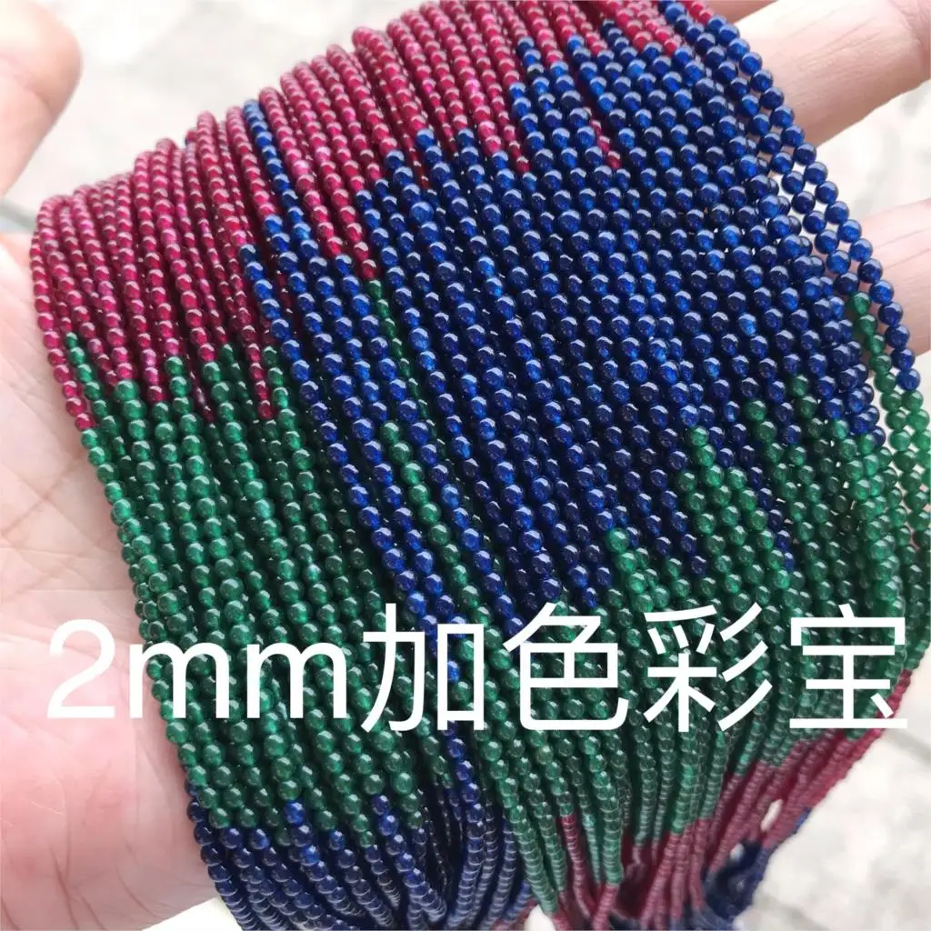 OMHXZJ ZB180 2 мм DIY браслет ожерелье аксессуары для изготовления ювелирных изделий натуральный камень горячий прекрасный опал Гранат Розовый кварц бусины