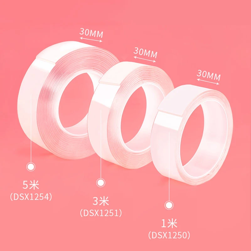 

Nano Double Sided Tape Transparent Self-Adhesive Tape Traceless Reusable Tapes Glue Sticker Car Kitchen Bathroom Wall Stickers