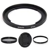 Metal 67mm Lens Adapter Ring Filter UV CPL CAP For Canon PowerShot SX40 HS SX50 SX60 SX70 1