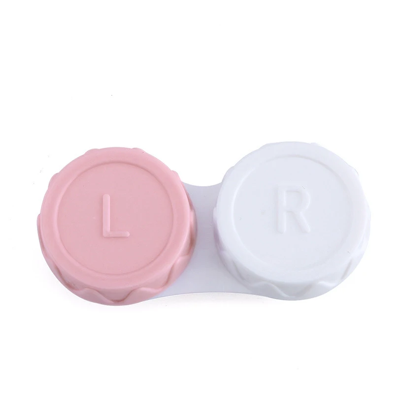 Contact Lenses Case L+R  Mini ColoredContact Lens Box for Colored Eyes Travel Eyewear Accessories Kit Holder Lens Container