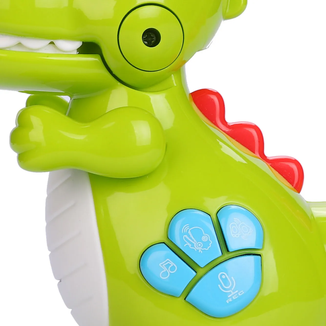 Игрушка-динозаврик Happy Baby "REXY", музыкальная, с функцией записи голоса, зеленая