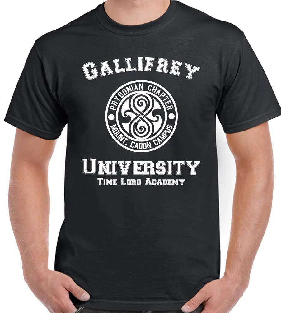 Gallifrey University Mens Funny Dr Who Inspired T-Shirt Summer Men'S fashion Tee Comfortable t shirt Casual Short Sleeve TEE |