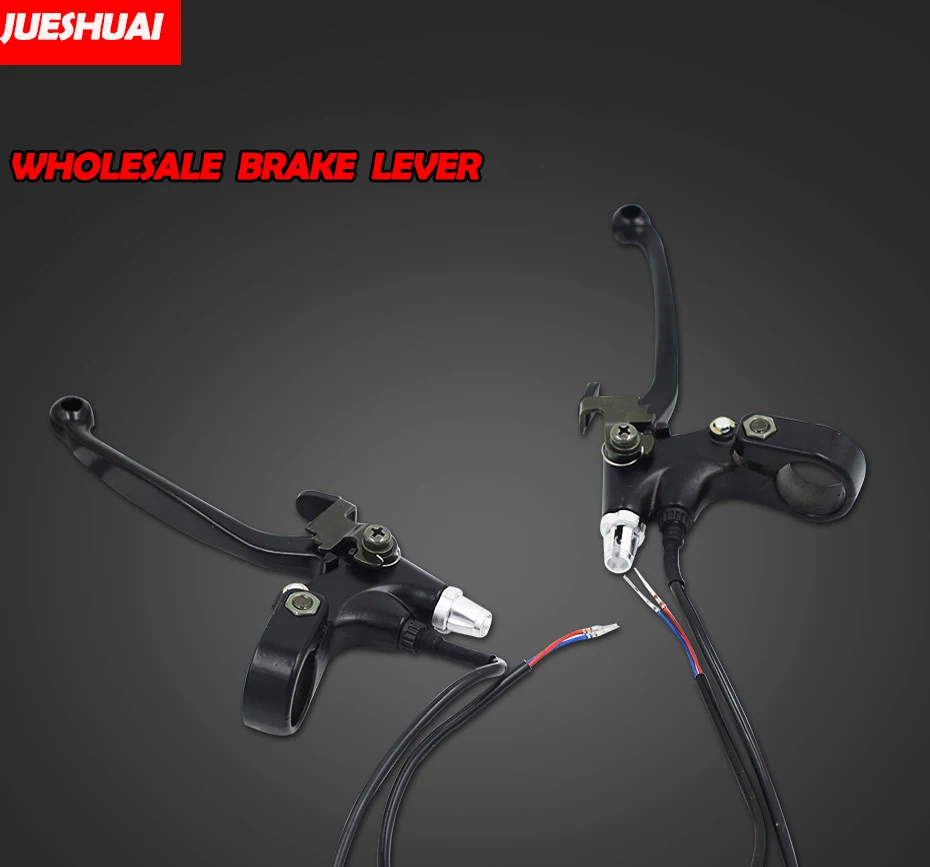 

JS High Quality Electric Bicycle Brake Lever with 212.5cm Wire Length Cut Off Power Brake Fit for E-bike E-bicycle Bicicleta
