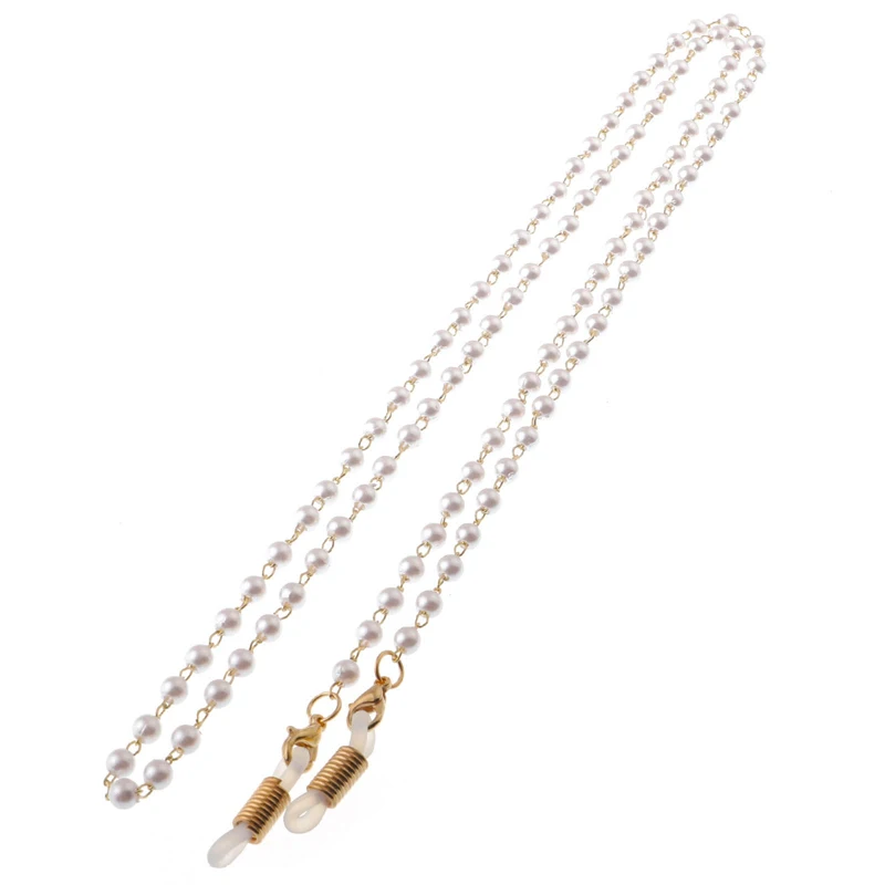 

Women Fashion Imitation Pearl Beads Eyeglass Chain Reading Glasses Strap Cords Sunglasses Holder Lanyard Necklace