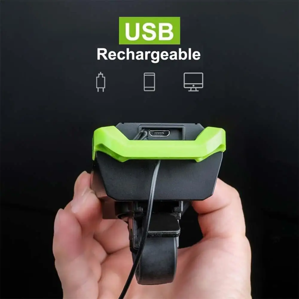 Велосипедный фонарь светодиодный USB прочный Велосипедное Предупреждение задний фонарь 120dB велосипедный Звонок