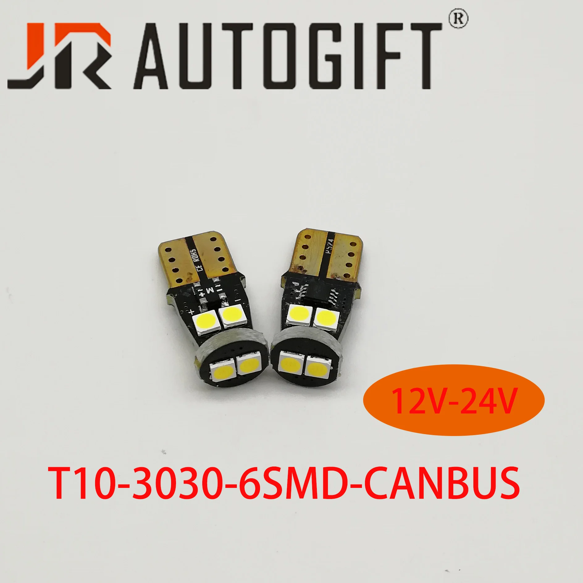 100 шт./лот авто светодиодный T10 6smd 5050 светодиодный w5w светодиодный T10 canbus IC драйвера 12 V-24 V Автомобильный светильник светодиодный лампы индикатора светильник парковки