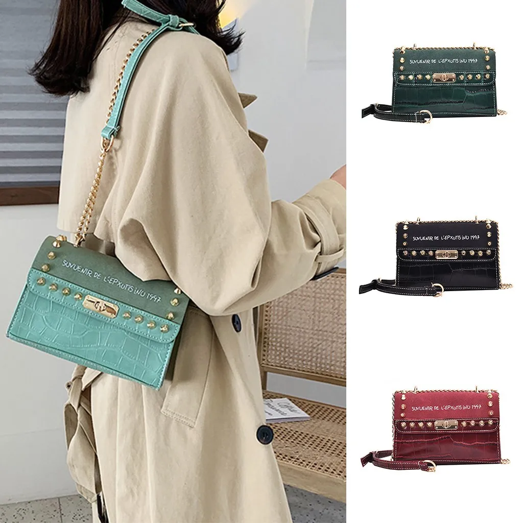Сумки через плечо для женщин Bolsos Mujer De Marca Famosa новая сумка на плечо женская модная маленькая сумка матовая сумка-мессенджер с цепочкой