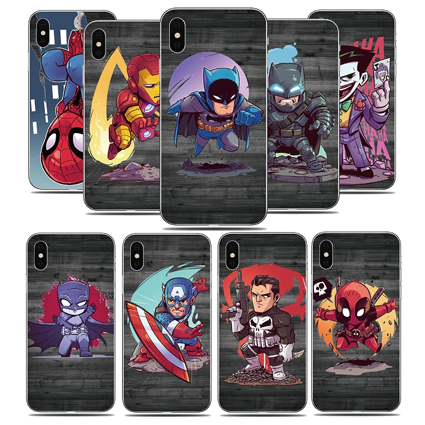 

Case for Cubot P20 X19 X18 Plus Nova J3 Pro Max R9 H3 Power Rainbow2 Hafury Mix Soft TPU Marvel Comics Superher Phone cover Capa