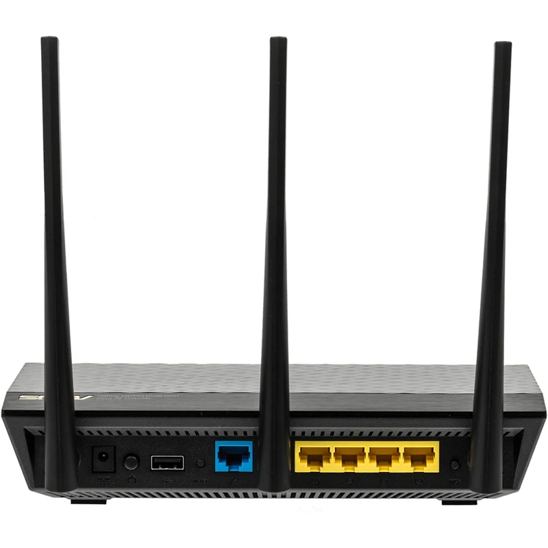 Роутер беспроводной Asus RT-AC66U AC1750 10/100/1000BASE-TX/4G ready черный