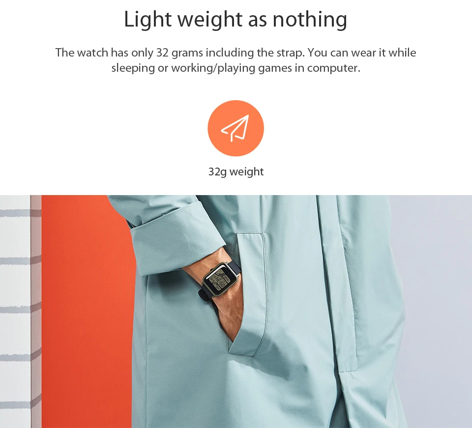 Xiaomi Amazfit Bip Смарт-часы Huami gps Smartwatch Android iOS монитор сердечного ритма 45 дней Срок службы батареи IP68+ рюкзак Xiaomi