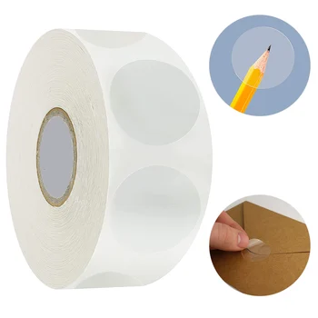 

500 pcs/oll 1inch Round Transparent stickers Seal Labels envelopes thank you CARDS wedding invitations packages Office Supplies