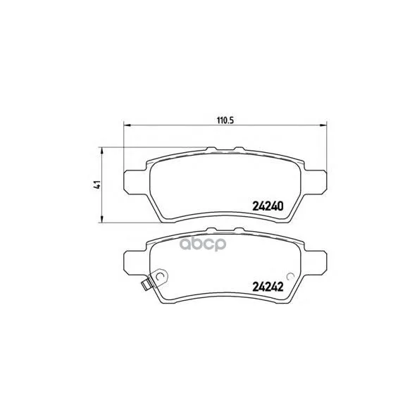 Колодки Тормозные Nissan Pathfinder 05-/Navara 05- Задние Brembo P56060 Brembo арт. P56060