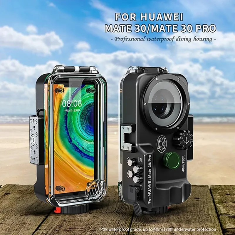 Seafrogs Diving Waterproof Housing Case For Huawei Mate 30/Mate 30 Pro Smart Phone Underwater Phone Cover Photography 40m/130ft
